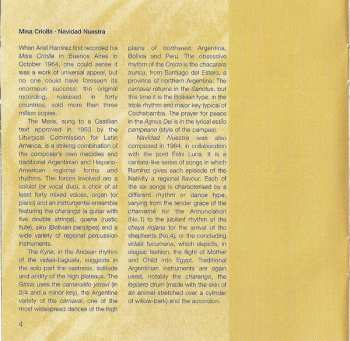 CD Mercedes Sosa: Misa Criolla