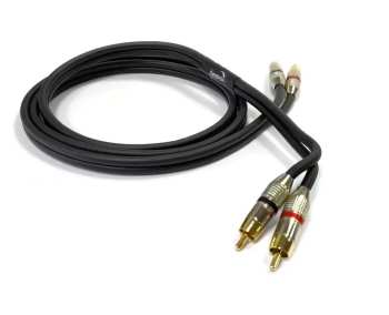 Técnica de áudio Dynavox Cinchkabel RCA Black 0,5m