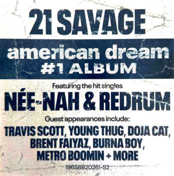 2LP 21 Savage: American Dream