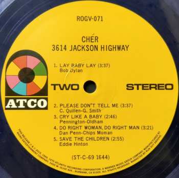 2LP Cher: 3614 Jackson Highway LTD | NUM | CLR