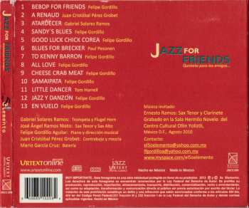CD 5o Elemento: Jazz For Friends (Quinteto Para Los Amigos...)