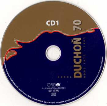 3CD Karol Duchoň: 70 (OPUS 1970 - 1985)