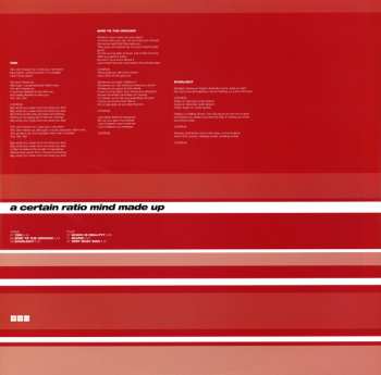 2LP A Certain Ratio: Mind Made Up LTD | CLR