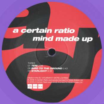 2LP A Certain Ratio: Mind Made Up LTD | CLR
