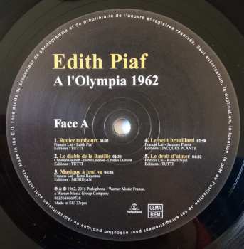 LP Edith Piaf: A l'Olympia 1962