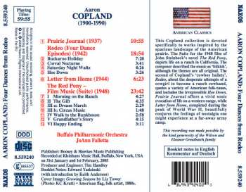 CD Aaron Copland: Rodeo (Four Dance Episodes) / The Red Pony (Suite) / Prairie Journal / Letter From Home