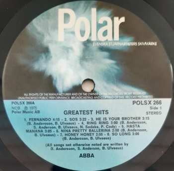 LP ABBA: Greatest Hits