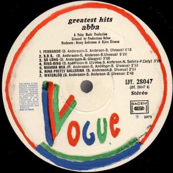 LP ABBA: Greatest Hits