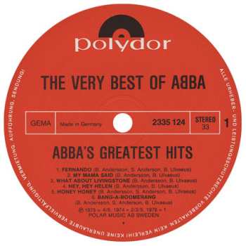 2LP ABBA: The Very Best Of ABBA (ABBA's Greatest Hits)