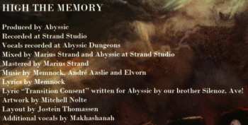 CD Abyssic: High The Memory LTD | DIGI