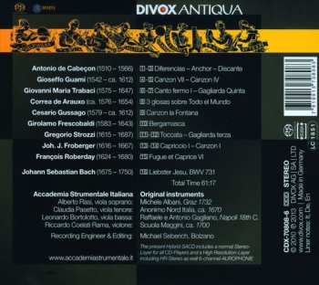 SACD Accademia Strumentale Italiana, Verona: Early Baroque Music ... E Per Concerto di Viole  