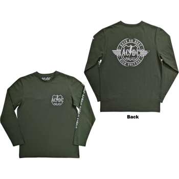 Mercancía AC/DC: Ac/dc Unisex Long Sleeve T-shirt: Rock Or Bust (back & Sleeve Print) (small) S
