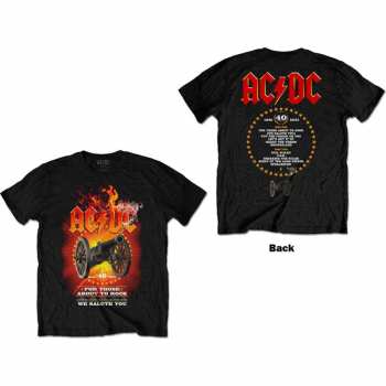Mercancía AC/DC: Tričko Ftatr 40th Flaming  S