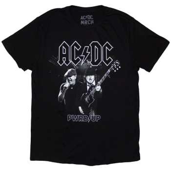 Merch AC/DC: Camiseta Pwrd-up B&w Photo Eu Tour '24
