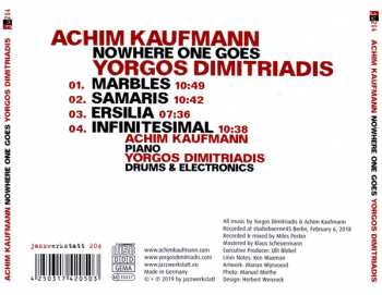 CD Achim Kaufmann: Nowhere One Goes