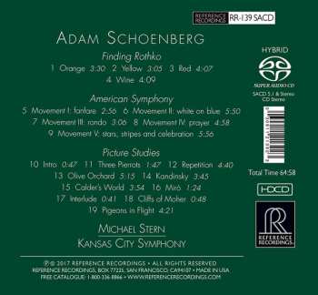 SACD The Kansas City Symphony: American Symphony • Finding Rothko • Picture Studies