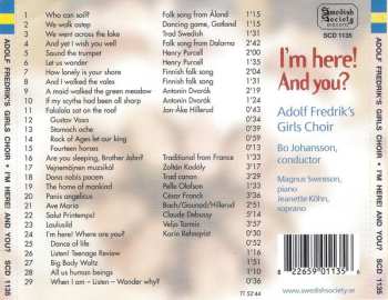 CD Adolf Fredriks Flickkör: I'm Here! And You?