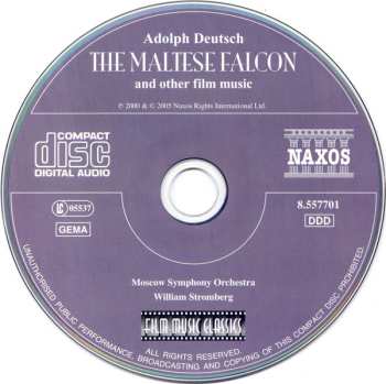 CD Adolph Deutsch: The Maltese Falcon And Other Classic Film Scores