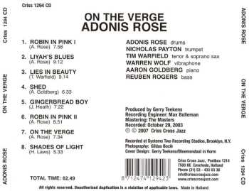 CD Adonis Rose: On The Verge