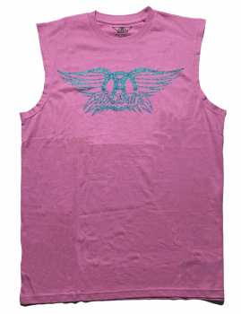 Merch Aerosmith: Embellished Vest Camiseta Glitter Print Logo Aerosmith