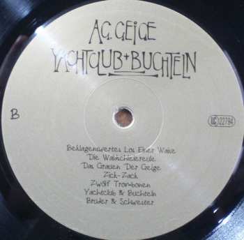 LP AG Geige: Yachtclub + Buchteln