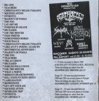 CD Agathocles: The LP's 1989 - 1993