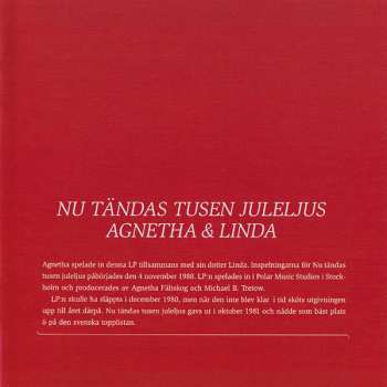 CD Agnetha Fältskog: Nu Tändas Tusen Juleljus