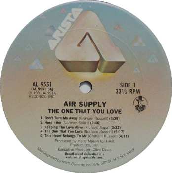 LP Air Supply: The One That You Love