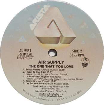 LP Air Supply: The One That You Love