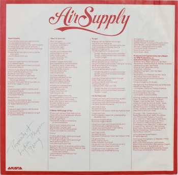 LP Air Supply: The One That You Love