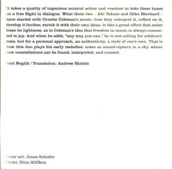 2CD Silke Eberhard: Ornette Coleman Anthology