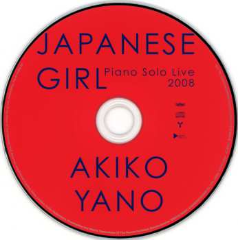 CD Akiko Yano: Japanese Girl  - Piano Solo Live 2008 -