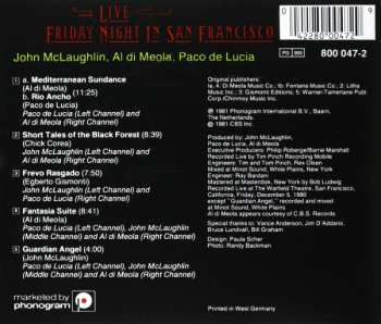 CD Paco De Lucía: Friday Night In San Francisco