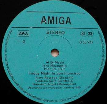 LP Paco De Lucía: Friday Night In San Francisco