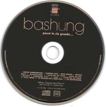 2CD Alain Bashung: Novice + Passé Le Rio Grande