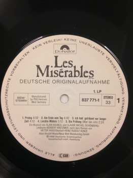 2LP Alain Boublil: Les Misérables (Deutsche Originalaufnahme)