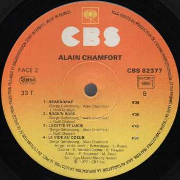 LP Alain Chamfort: Rock'n Rose