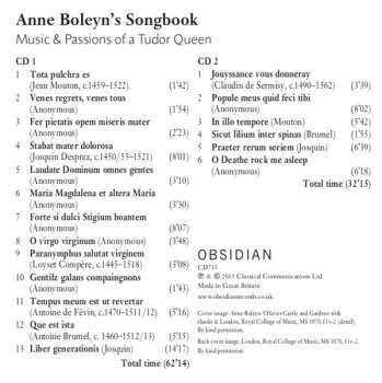 2CD David Skinner: Anne Boleyn's Songbook