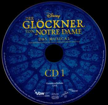 2CD Alan Menken: Disneys Der Glöckner Von Notre Dame - Gesamtaufnahme Live
