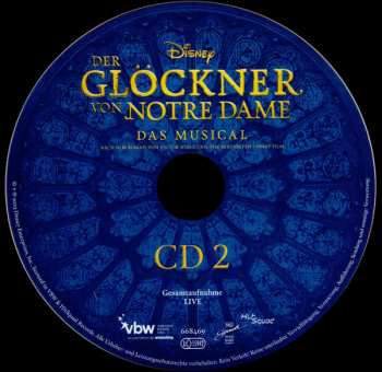 2CD Alan Menken: Disneys Der Glöckner Von Notre Dame - Gesamtaufnahme Live