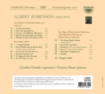 CD Albert Rubenson: Songs For Voice And Piano 