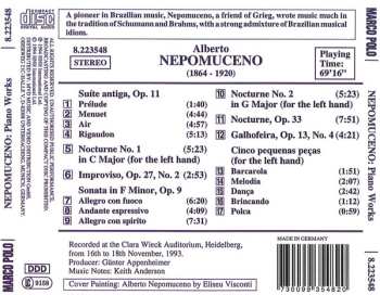 CD Alberto Nepomuceno: Piano Works