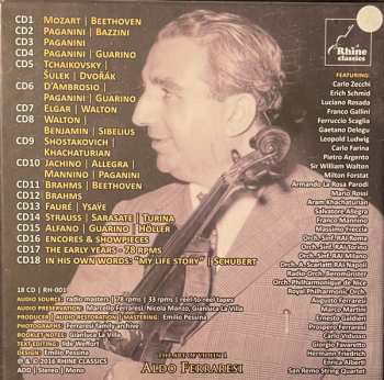 18CD/Caja Aldo Ferraresi: The Art Of Violin 1 - Aldo Ferraresi: 1923-1979 Unreleased Recordings DLX