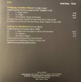 18CD/Caja Aldo Ferraresi: The Art Of Violin 1 - Aldo Ferraresi: 1923-1979 Unreleased Recordings DLX