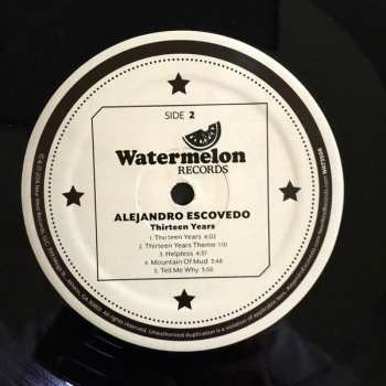 2LP Alejandro Escovedo: Thirteen Years LTD