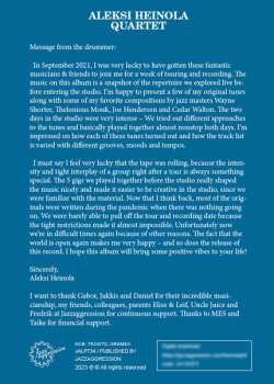 CD Aleksi Heinola Quartet: Aleksi Heinola Quartet