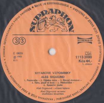 LP Aleš Sigmund: Guitar Memories