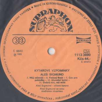 LP Aleš Sigmund: Guitar Memories