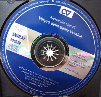 CD Daniel Taylor: Vespro Della Beata Vergine