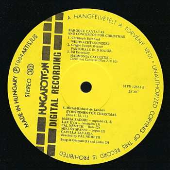 LP Michel Richard Delalande: Baroque Christmas - Concertos & Cantatas